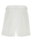 Dolce & Gabbana White Stretch Gabardine Bermuda Shorts