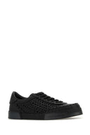 Dolce & Gabbana Black Leather Portofino Sneakers