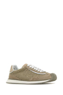 Dolce & Gabbana Cappuccino Fabric Sneakers