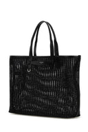 Dolce & Gabbana Black Mesh Shopping Bag
