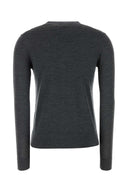 Tory Burch Dark Grey Wool Blend Simone Cardigan