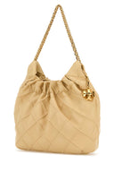 Tory Burch Beige Leather Mini Fleming Handbag