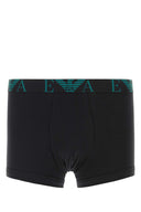 Emporio Armani Black Stretch Cotton Boxer Set