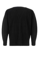 Homme Plisse' Issey Miyake Black Polyester Cardigan