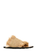 Jil Sander Raffia Slippers