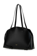 Jil Sander Black Leather Medium Curve Shoulder Bag
