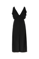 Jil Sander Black Satin Dress