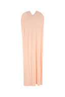 Jil Sander Pastel Pink Crepe Long Dress