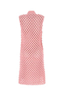Jil Sander Pink Crochet Dress