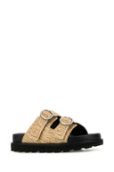 Jil Sander Beige Crochet Slippers
