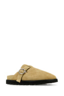 Jil Sander Beige Suede Slippers