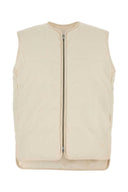 Jil Sander Ivory Cotton Sleeveless Down Jacket