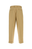 Jil Sander Beige Cotton Blend Pant