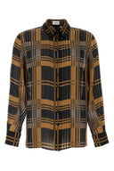 Saint Laurent Embroidered Silk Shirt