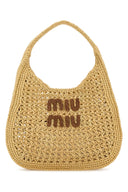 Miu Miu Raffia Shopping Bag