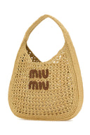Miu Miu Raffia Shopping Bag