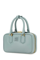 Miu Miu Pastel Light Blue Nappa Leather Handbag