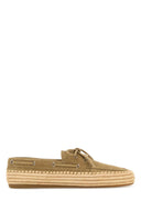 Miu Miu beige suède en raffia loafers