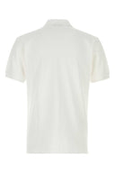 Comme Des Garcons Play White Piquet Polo Shirt