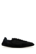 Prada Black Re Nylon And Suede Collapse Sneakers