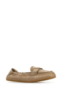 Prada Beige Nappa Leather Loafers