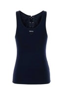 Prada Navy Blue Cotton Tank Top