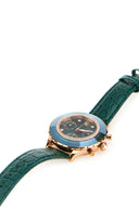 Swarovski Green Leder Otrola Chrono Uhr