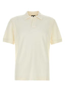 Zegna Ivory Cotton Blend 폴로 셔츠