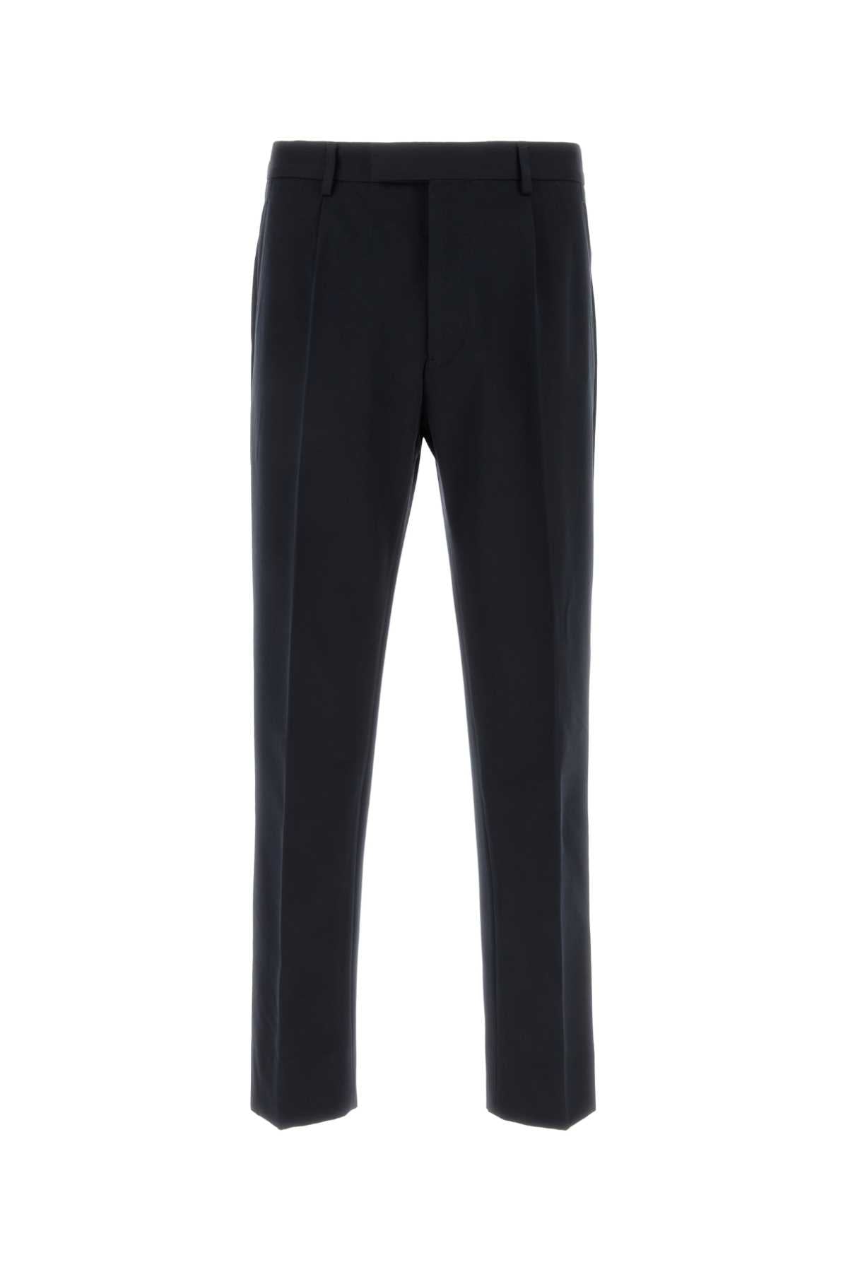 Zegna Midnight Blue Cotton Blend Pant