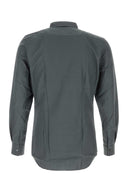 Comme Des Garcons Shirt Dark Grey Poplin Shirt