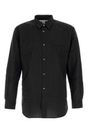 Comme Des Garcons Shirt Black Wool Shirt