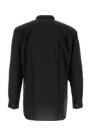 Comme Des Garcons Shirt Black Wool Shirt