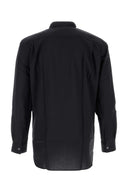 Comme Des Garcons Shirt Navy Blue Wool Shirt