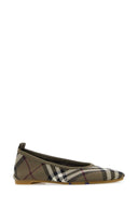 Burberry Embroidered Canvas Ballerinas