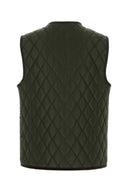 Chaqueta de nylon verde del ejército de Burberry