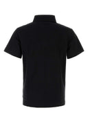 Polo de piquet negro de Burberry