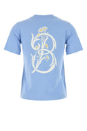 Burberry Cerulean Blue Cotton T Shirt