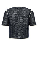 Wales Bonner X Adidas Navy Blue Crochet Wales Bonner X Adidas T Shirt