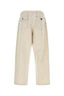 Prada Melange Ivory Chambray Pant