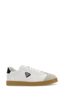 Prada White Napa Leather Sneakers