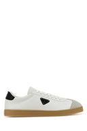 Zapatillas de cuero napa blanca prada