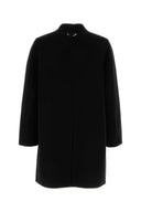 Prada Black Cashmere And Wool Coat