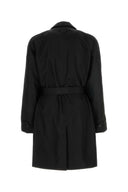 Prada Black Re Nylon Trench Coat