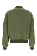Prada Olive Green Nylon Bomberjacke