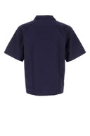 Prada Navy Blue Poplin Shirt