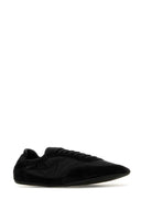 Prada Black Nylon And Suede Sneakers