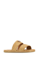 Prada Raffia Slippers
