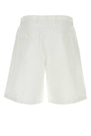 Prada White Oxford Bermuda Shorts