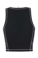Moncler Grenoble Black Stretch Nylon Top