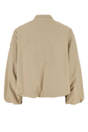 Moncler Cazadora bomber Gruissan de mezcla de algodón beige